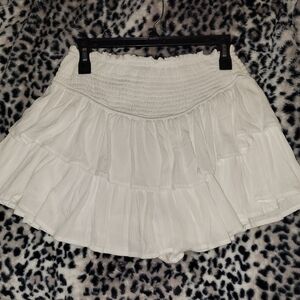 Elegant White Tiered Skirt